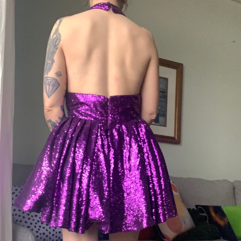 OOAK Handmade Sequin Party Dress - Picture 4 of 11